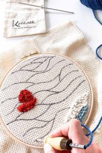 aanpasbare punchnaald met monnikendoek