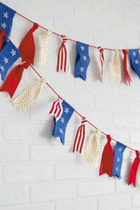 Makkelijk patriottische lintslinger 4 juli decoraties onafhankelijkheidsdag usa
