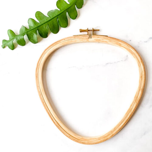 triangle embroidery hoop 21 x 22 cm