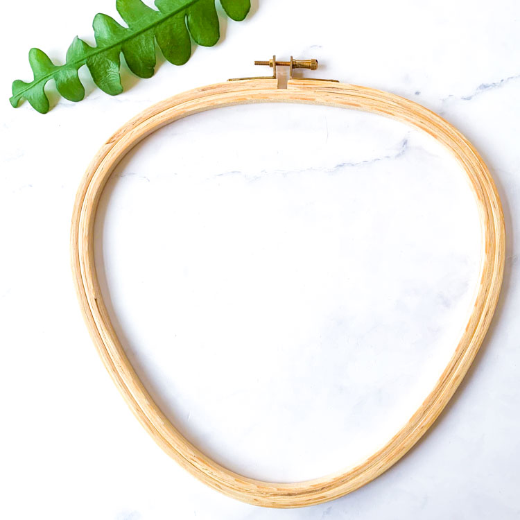triangle wooden embroidery hoop