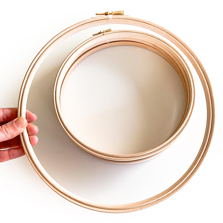 10 inch embroidery hoop wooden