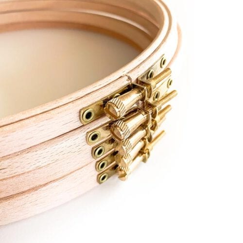 22,5 cm houten borduurring