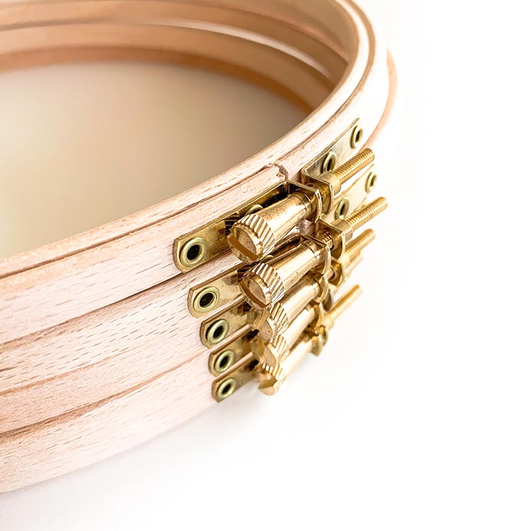 22,5 cm houten borduurring