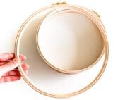22,5 cm houten borduurring