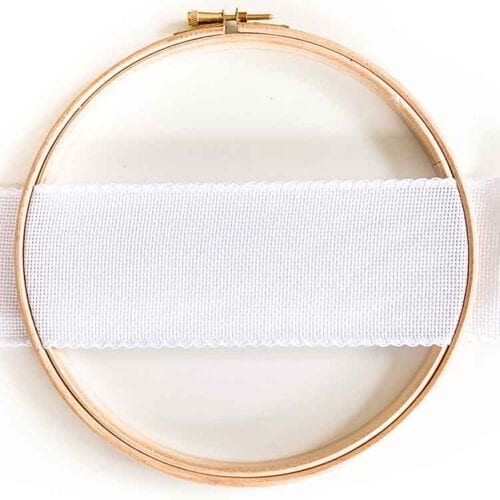 aida ribbon 7 cm white