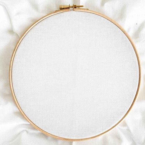 aida 20 count white cross stitch fabric