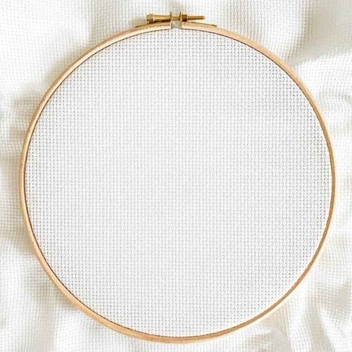 aida 11 count white cross stitch fabric