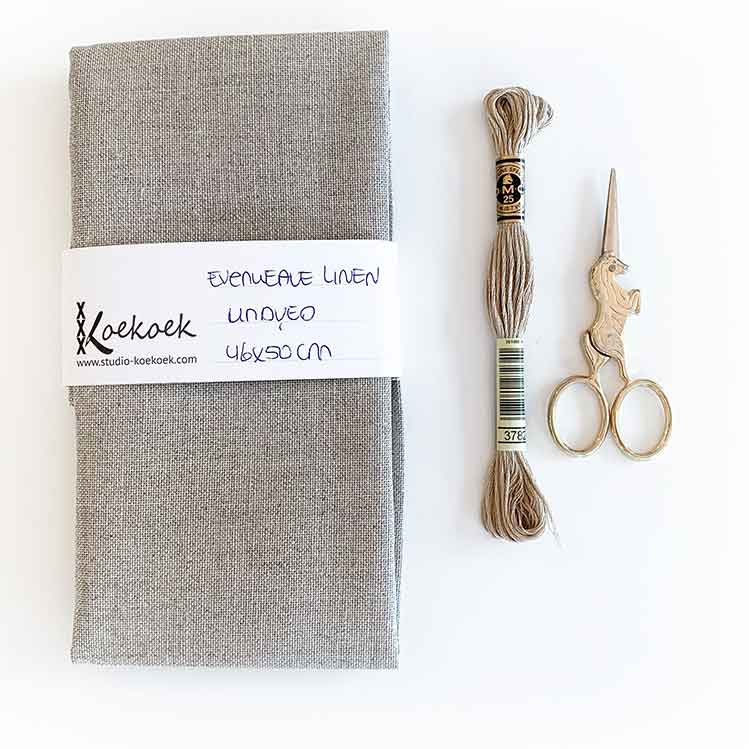 ongeverfde 32 count evenweave linnen kruissteek stof