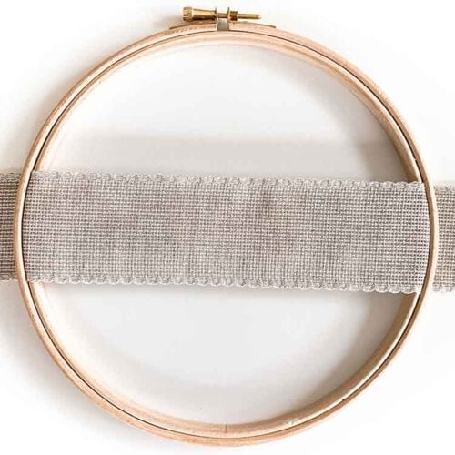 linen aida ribbon 5 cm