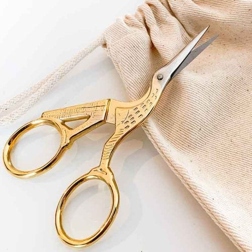 Stork Embroidery scissors