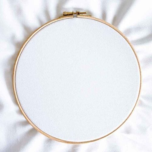 white embroidery canvas suitable for free hand embroidery and punch needle