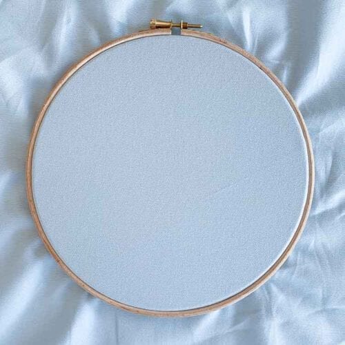 touch of blue ecological embroidery canvas