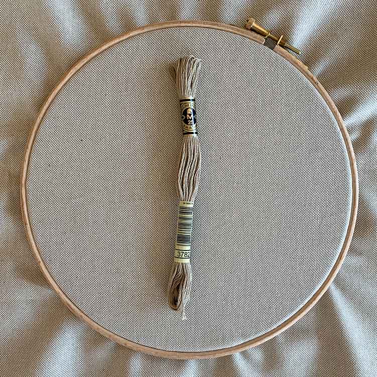 rustiek ecologisch borduurcanvas