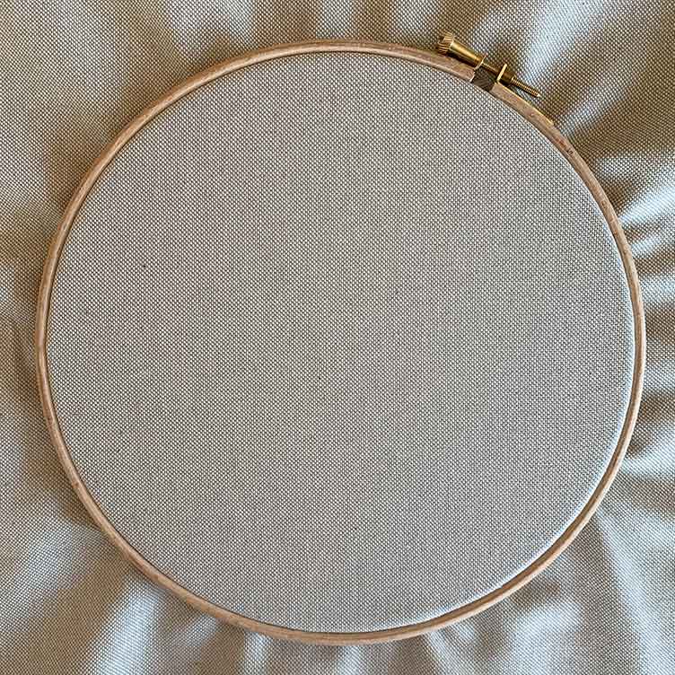 rustiek ecologisch borduurcanvas