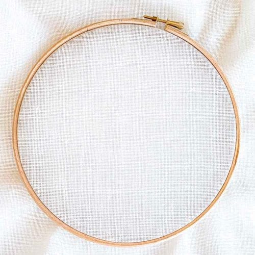 18 count evenweave linen cross stitch fabric