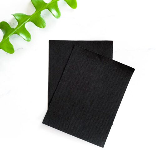 zwarte twill reparatiepatch