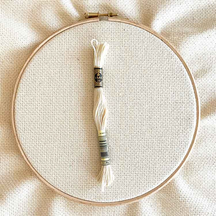 13 count fijn monk's cloth stof