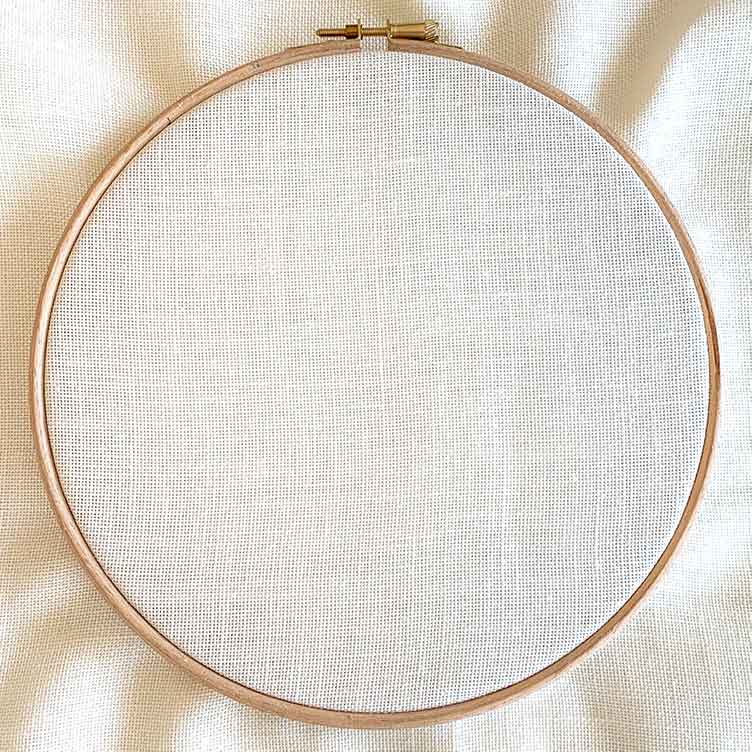 Linnen stof voor punchen