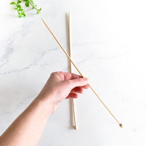 Straight knitting needles 4mm