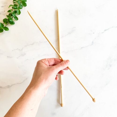 Straight knitting pins 5,5mm