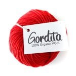 fire red chunky wool ecological gordita