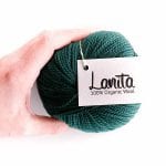 deep green ecological merino wool lanita