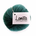 deep green ecological merino wool lanita