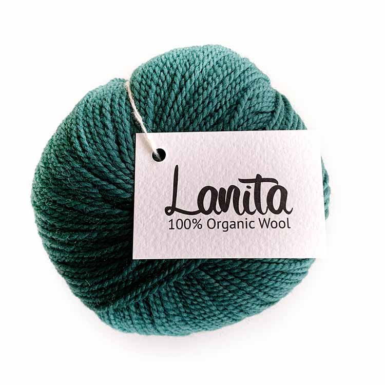 diepgroen ecologische merinowol lanita