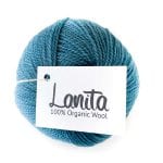 Turquoise ecological wool