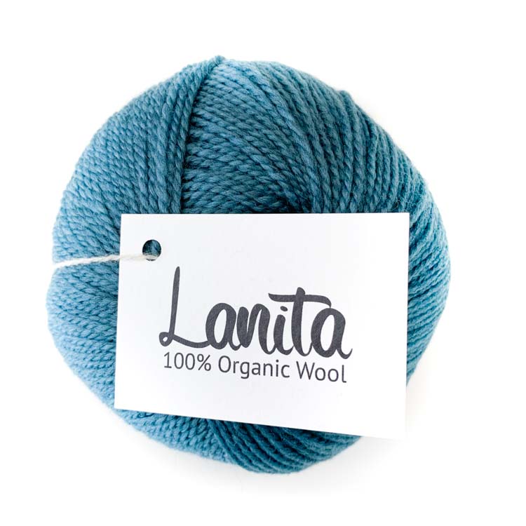 Turquoise ecologische wol