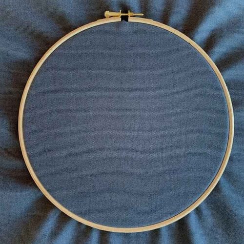 dark gray ecological embroidery canvas