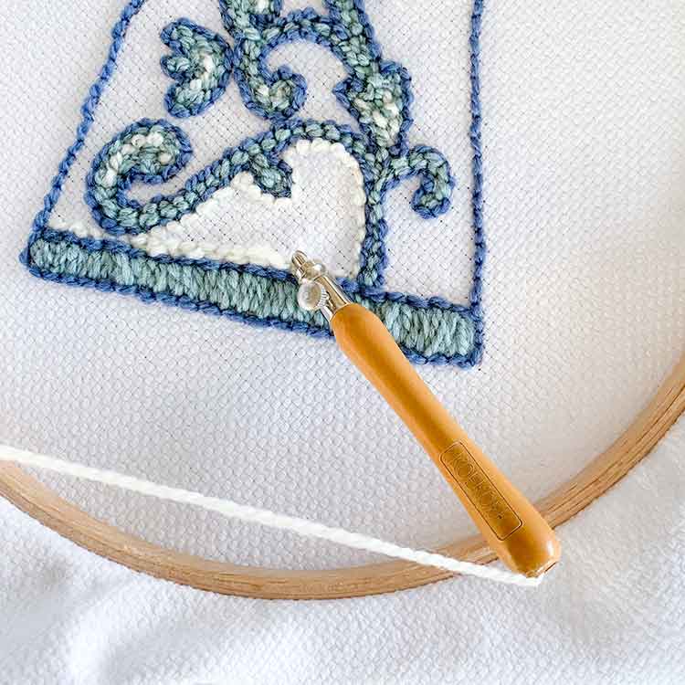 studio koekoek wit ecologisch monks cloth gots gecertificeerd extra fijn voor 3 maten punchnaald