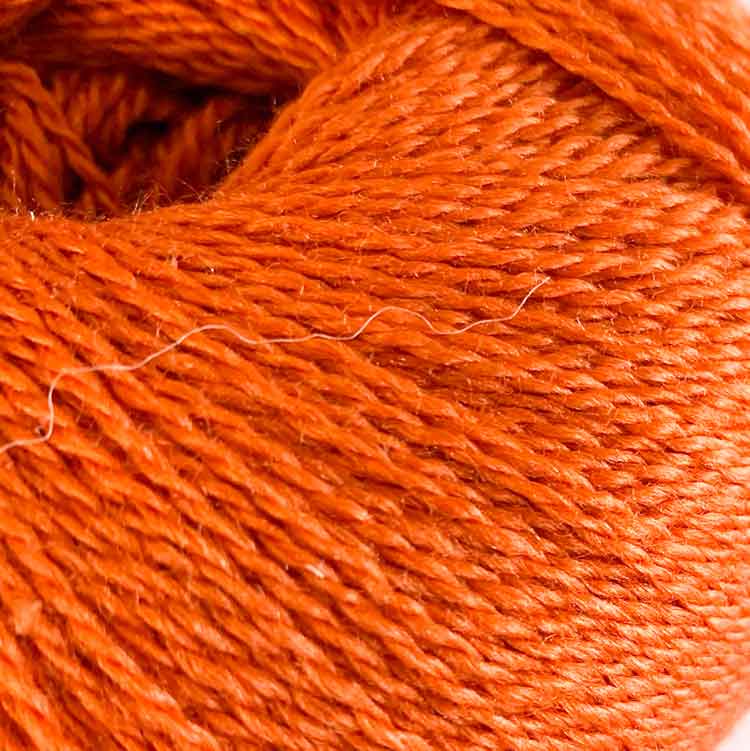 silky finita orange luxury hand knitting yarn