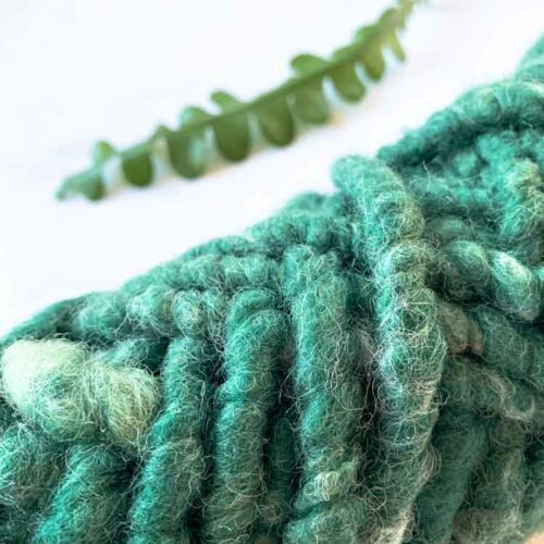 Studio Koekoek bulky tapijtwol groen kleur 017