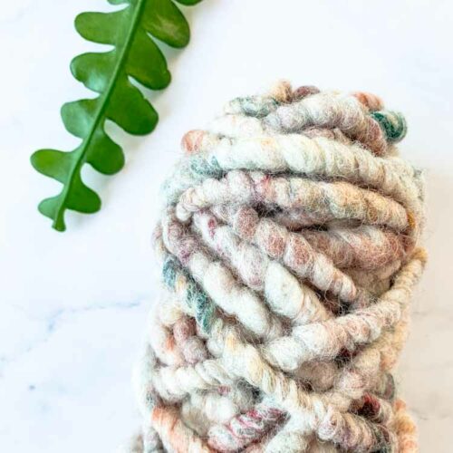 Studio Koekoek Bulky tapijt wol natuur roest blend 010