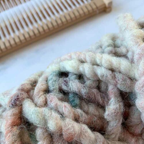 Studio Koekoek Bulky tapijt wol natuur roest blend 010