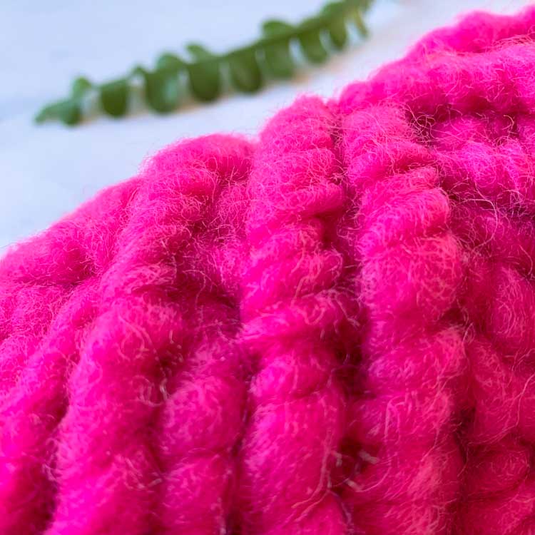 Studio Koekoek - roze tapijtwol bulky