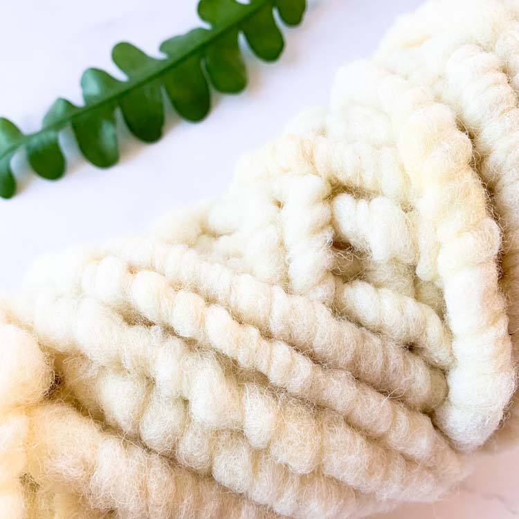 Bulky wol katoen ongeverfde dikke wol - kleur 001