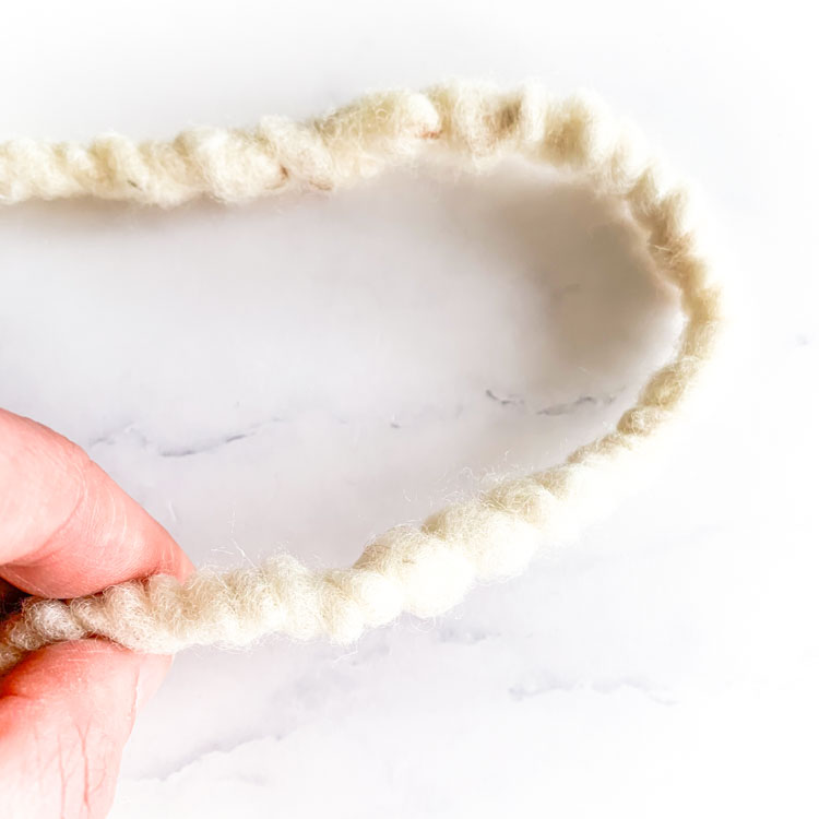 Europese witte ecologische tapijt wol 45 gram