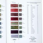 Dmc coloris embroidery floss colorcard