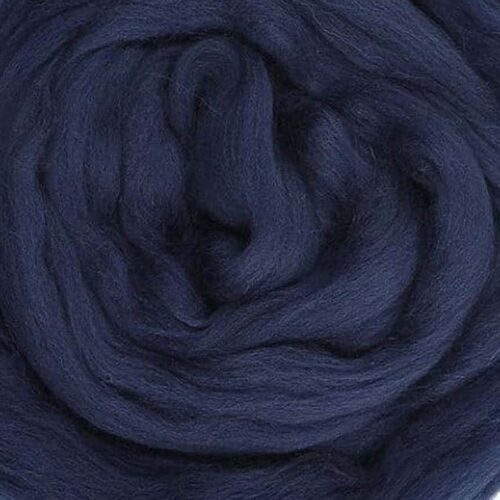 dark blue wool roving
