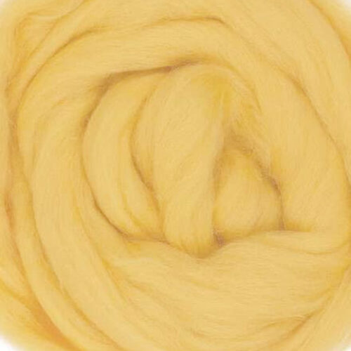 soft yellow wool roving studio koekoek