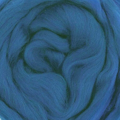 ecological merino wool roving sapphire mix