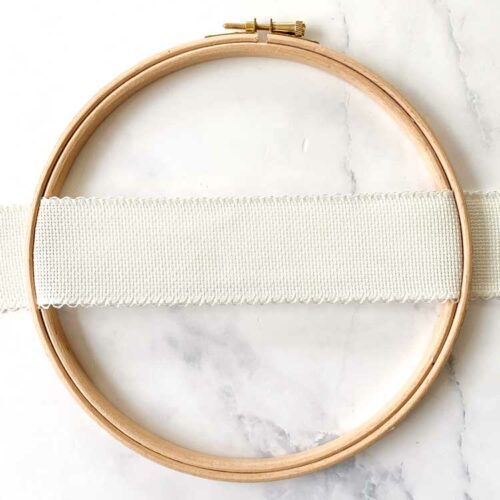 Aida galon 5 cm antique white embroidery band