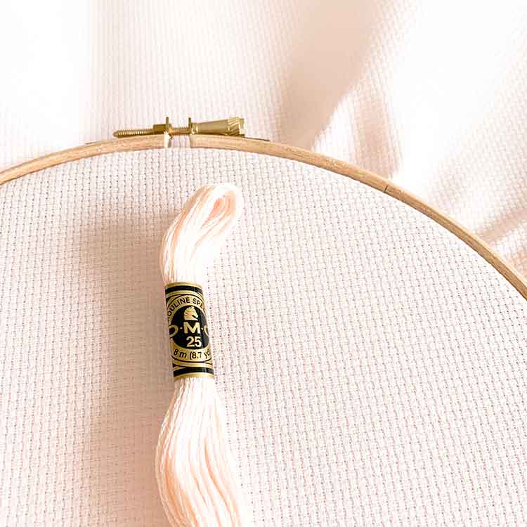 Soft Pink aida 14 count kruissteek stof