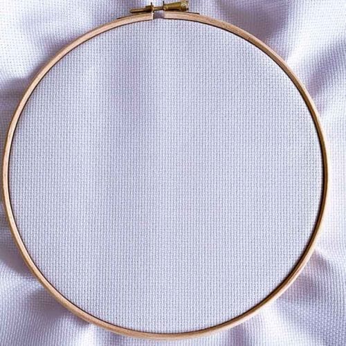 soft purple aida 14 count cross stitch fabric