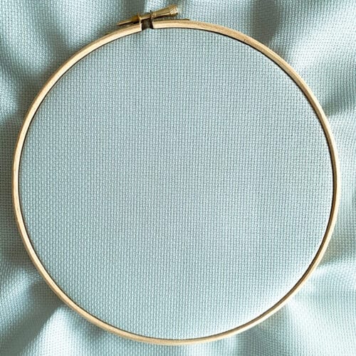 Soft Gray cross stitch fabric Aida 14