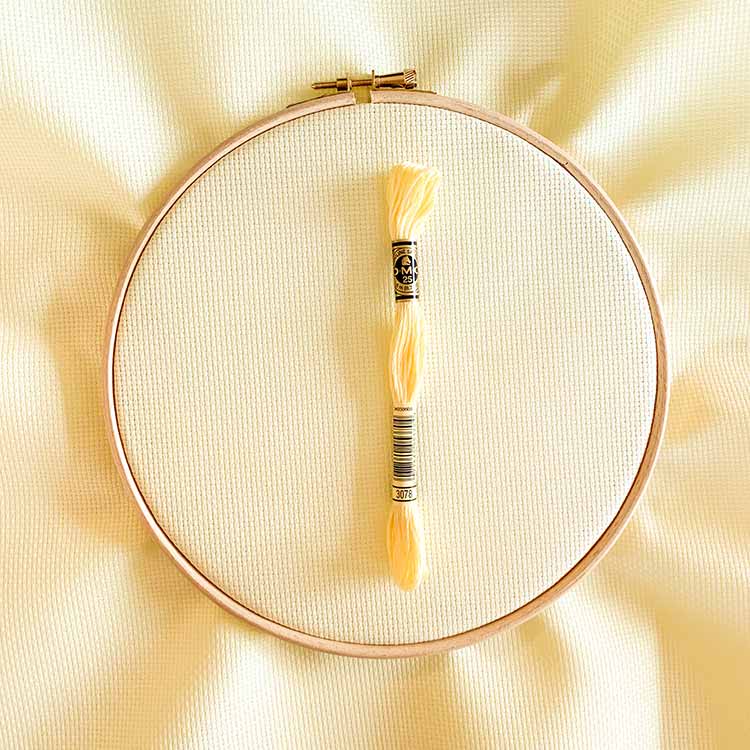 aida 14 yellow lemon kruissteek stof