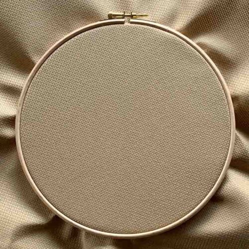 mocha aida 14 count cross stitch fabric