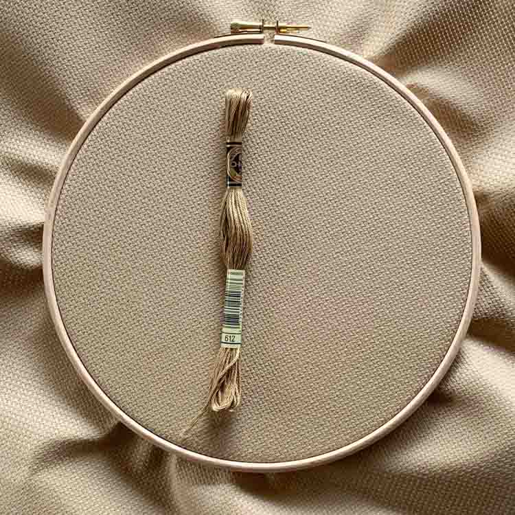 mocha aida 14 count kruissteek stof